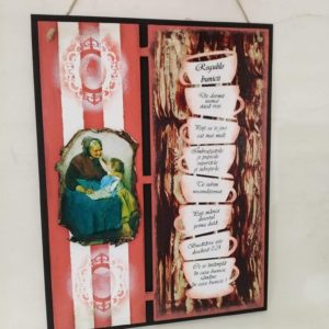 Decor de perete bunica cu nepotel