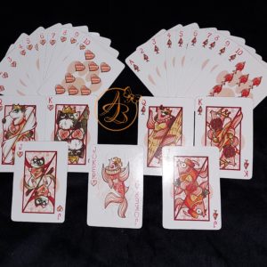 Carti de joc personalizate cu pisica + breloc