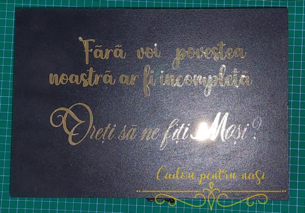 Set cutie eleganta cu pahare, pentru nasi - imagine 17