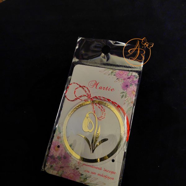 Martisor plexiglas cu ghiocel - imagine 3