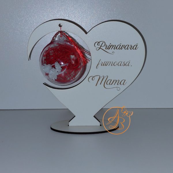 Inimioara cu glob plastic - imagine 4