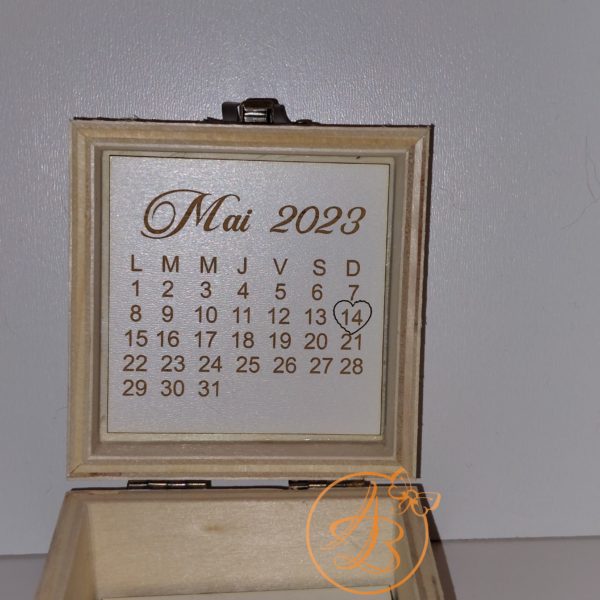 Cutiuta verighete cu calendar - imagine 4