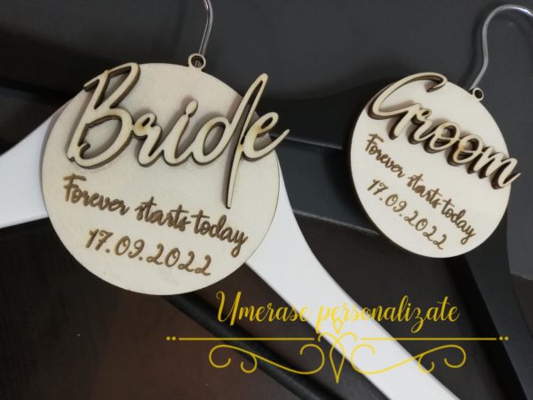 Set umerase cu accesorii decupate, gravate - imagine 4