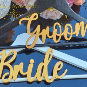 Set umerase Bride/Groom auriu