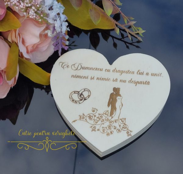 Cutiuta inimioara pentru verighete - imagine 5