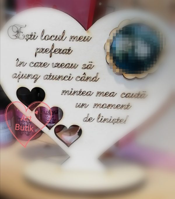 Inima gravata cu suport - imagine 10