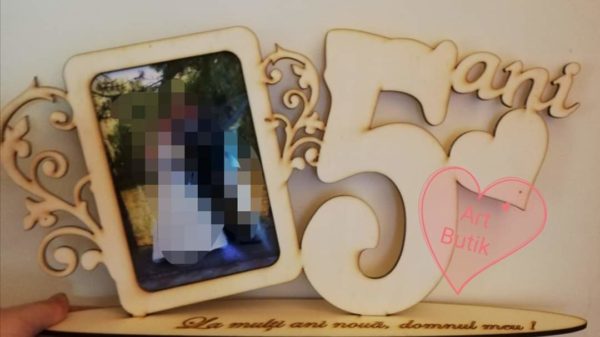 Cifra personalizata cu rama foto - imagine 10