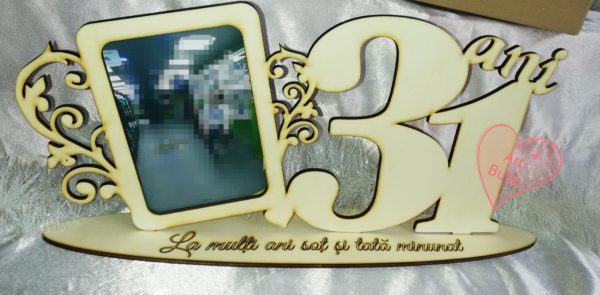 Cifra personalizata cu rama foto - imagine 3