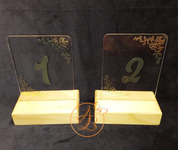 Numere mese plexiglass transparent - imagine 2