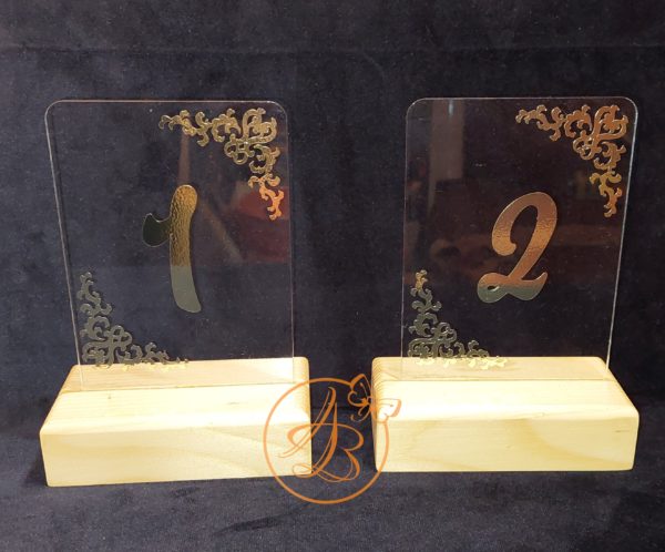 Numere mese plexiglass transparent - imagine 4