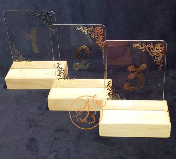 Numere mese plexiglass transparent - imagine 10