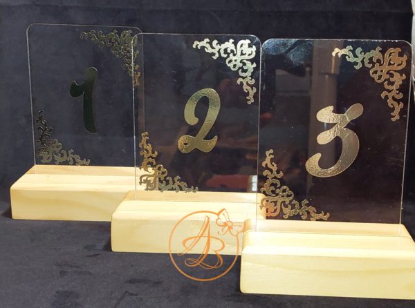 Numere mese plexiglass transparent - imagine 9
