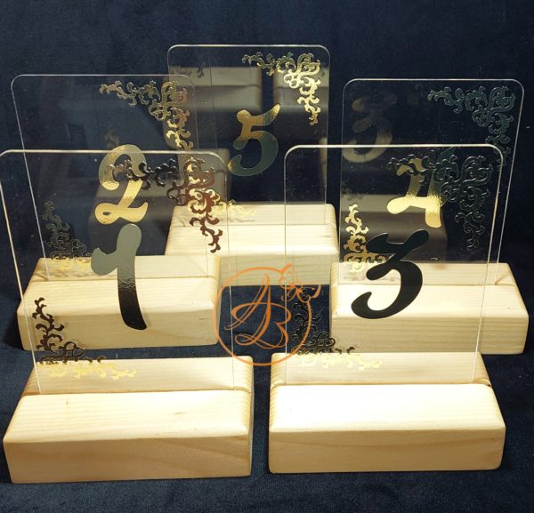 Numere mese plexiglass transparent - imagine 8