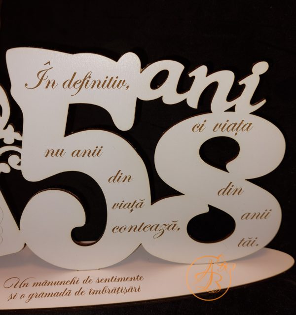 Cifra personalizata cu text gravat - imagine 7
