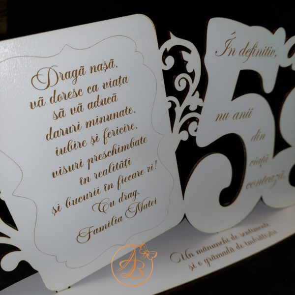 Cifra personalizata cu text gravat - imagine 9