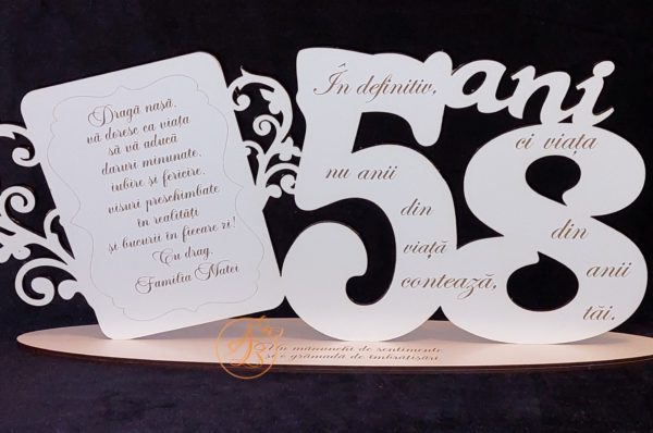 Cifra personalizata cu text gravat - imagine 8