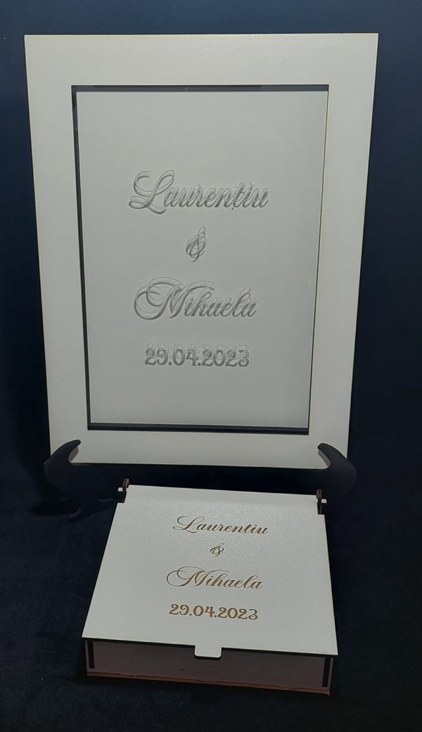 Guest Book plexiglass si cutiuta cu inimioare - imagine 11