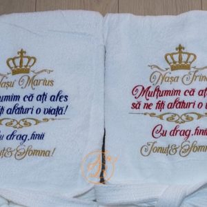 Set 2 halate brodate pentru nasi