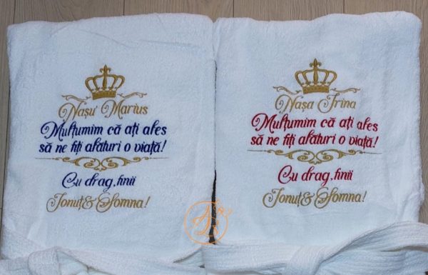 Set 4 halate brodate pentru nasi - imagine 3