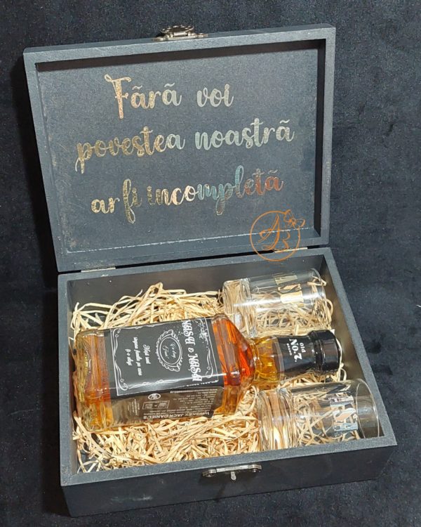 Cutie pentru nasi, cu bautura si pahare - imagine 24