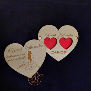 Cutiuta inimioara pentru verighete