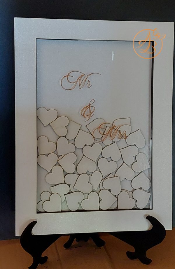 Guest Book plexiglass si cutiuta cu inimioare - imagine 16