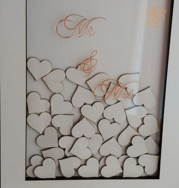 Guest Book plexiglass si cutiuta cu inimioare - imagine 18