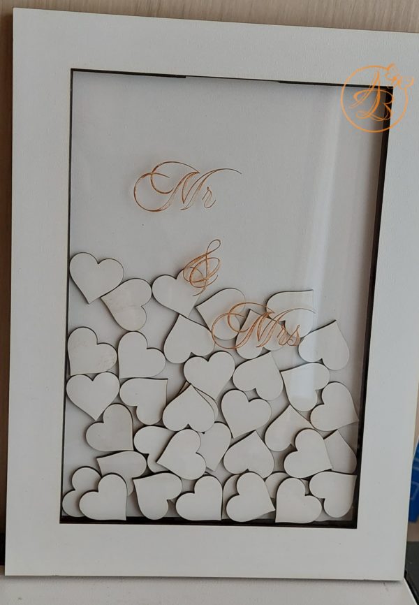 Guest Book plexiglass si cutiuta cu inimioare - imagine 19