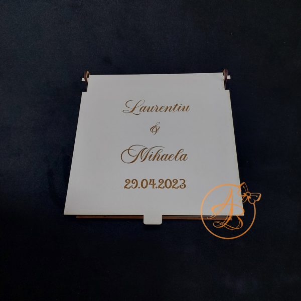 Guest Book plexiglass si cutiuta cu inimioare - imagine 4