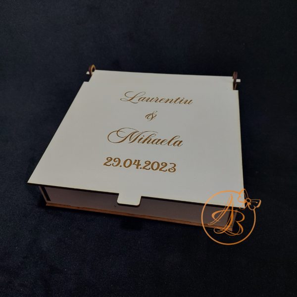 Guest Book plexiglass si cutiuta cu inimioare - imagine 3