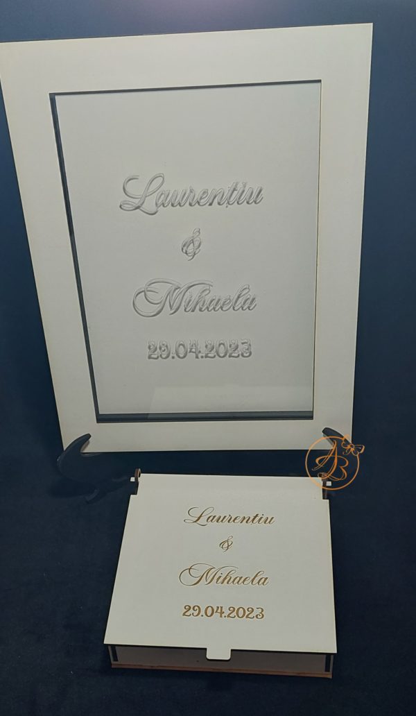 Guest Book plexiglass si cutiuta cu inimioare - imagine 15