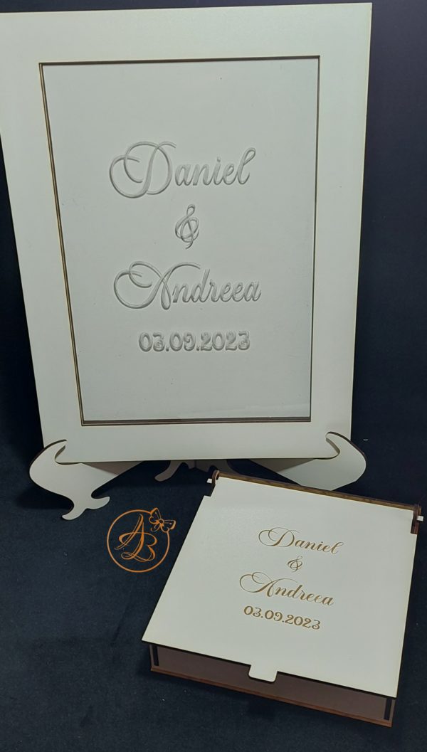 Guest Book plexiglass si cutiuta cu inimioare - imagine 22