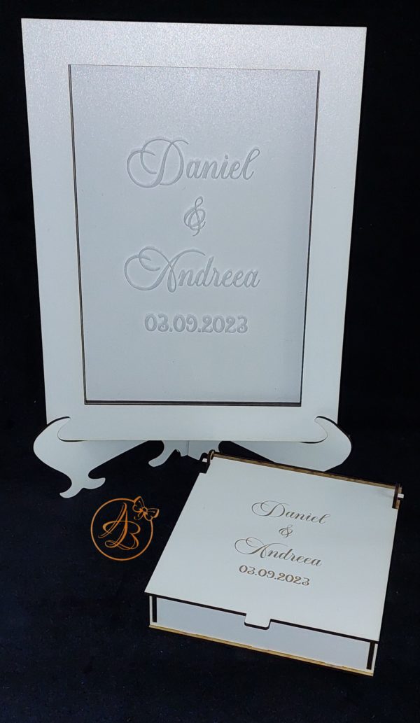 Guest Book plexiglass si cutiuta cu inimioare - imagine 21