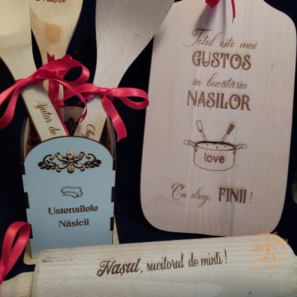 Set gravat in cutie pentru bucatarie, pentru nasi - imagine 8