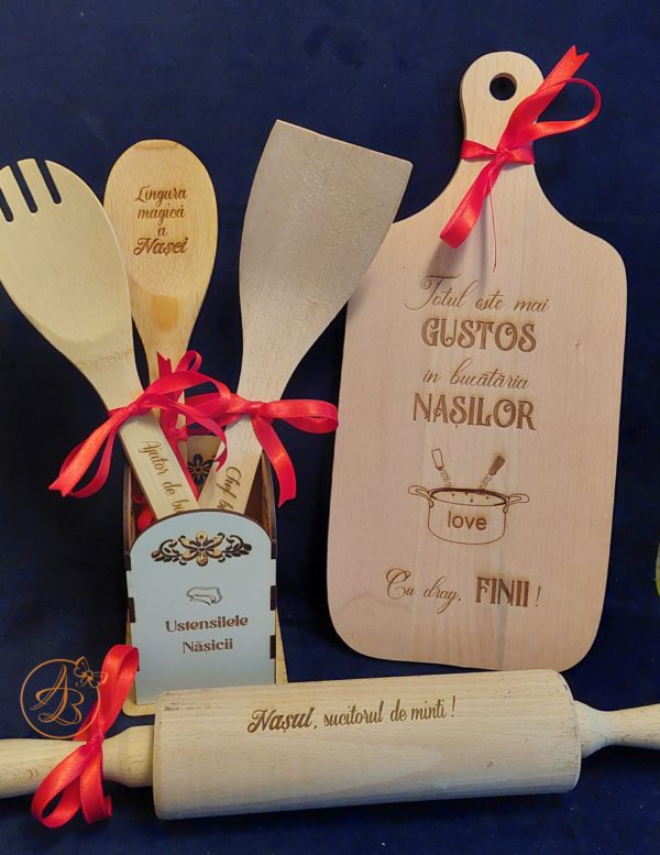 Set gravat in cutie pentru bucatarie, pentru nasi
