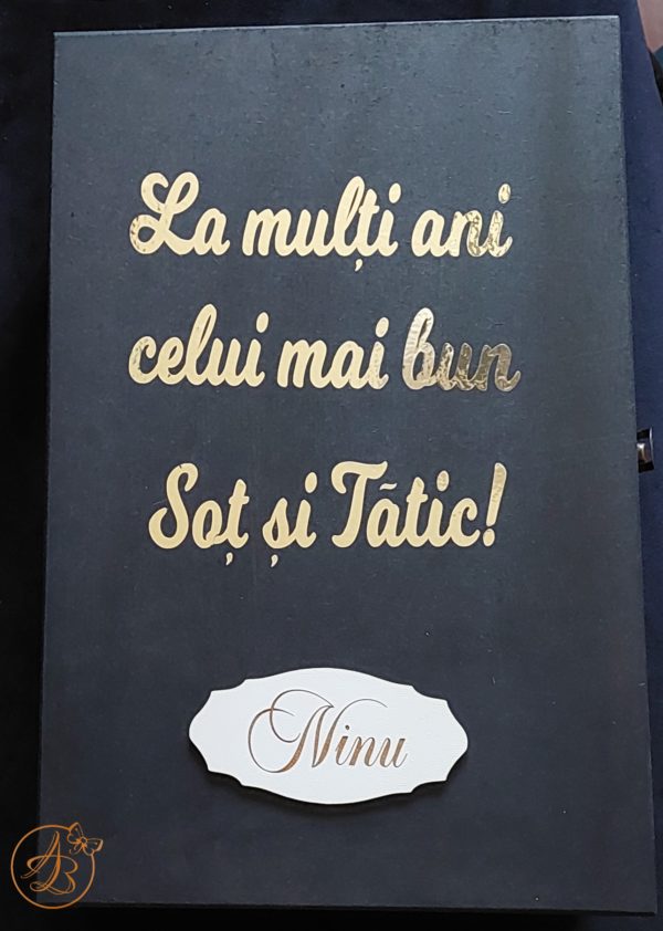Cutie decorata pentru sot, iubit - imagine 12