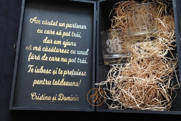 Cutie decorata pentru sot, iubit - imagine 13