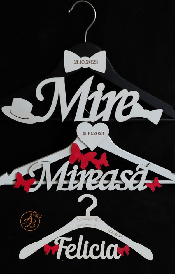 Set umerase mire, mireasa, copil - imagine 13