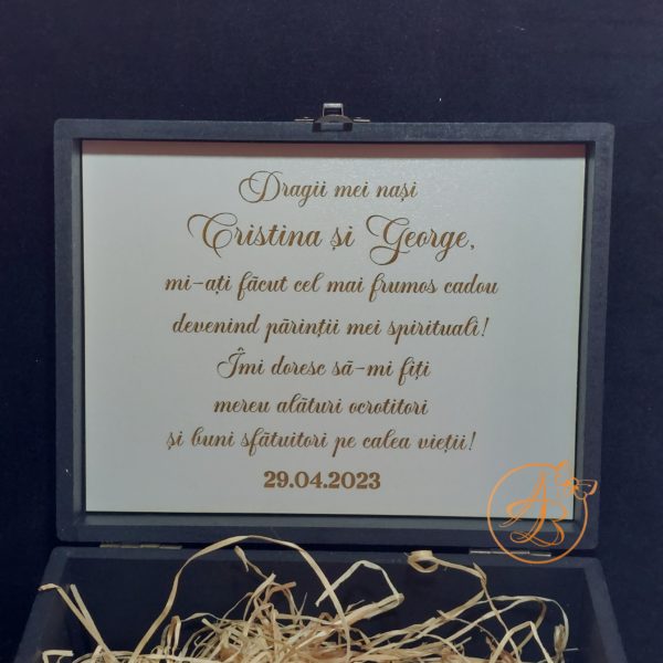 Cutie eleganta pentru nasi, cu placa gravata - imagine 12