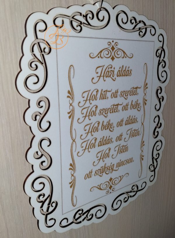 Decor perete Binecuvantarea casei/Hazi aldas - imagine 4