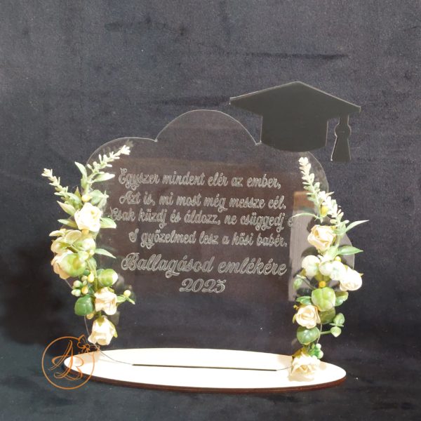 Trofeu decorat cu flori, pentru dascali, sfarsit de an scolar - imagine 4