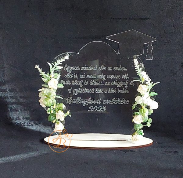 Trofeu decorat cu flori, pentru dascali, sfarsit de an scolar - imagine 5
