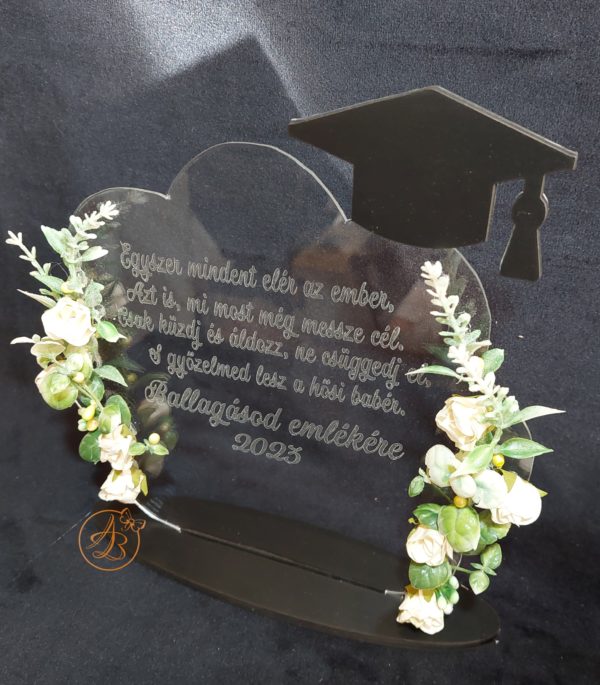 Trofeu decorat cu flori, pentru dascali, sfarsit de an scolar - imagine 6