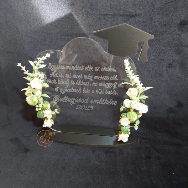Trofeu decorat cu flori, pentru dascali, sfarsit de an scolar - imagine 7