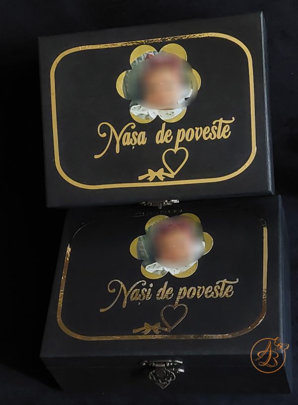 Cutie personalizata pentru nasi cu placa plexiglass - imagine 6