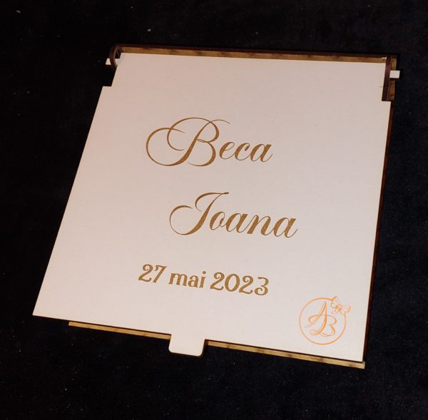 Guest Book plexiglass inimioara si cutiuta personalizata - imagine 5