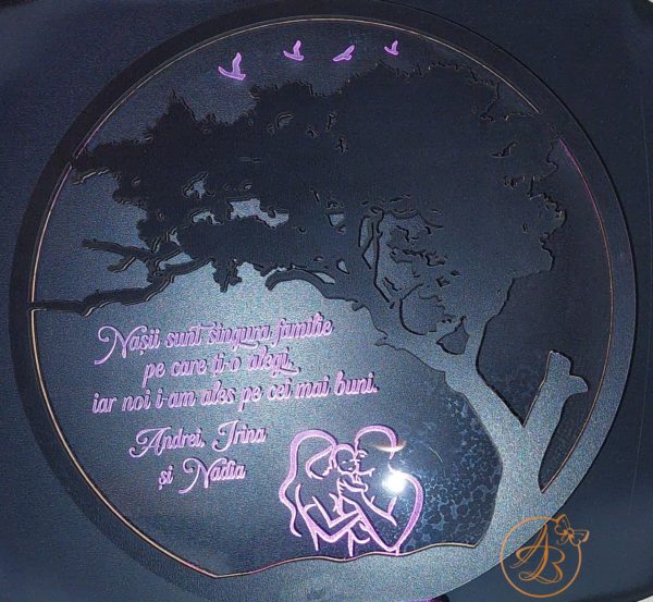 Decor trofeu gravat pentru nasi botez - imagine 11