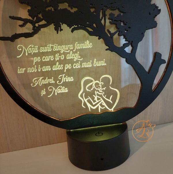 Decor trofeu gravat pentru nasi botez - imagine 6