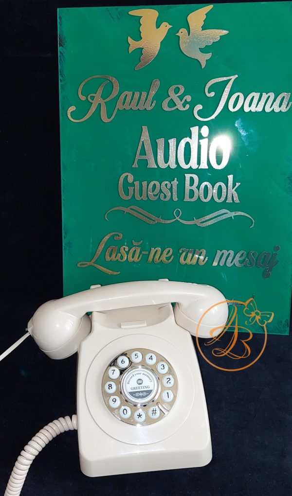 Audio Guest Book - mesaje audio, cu placa personalizata - imagine 7