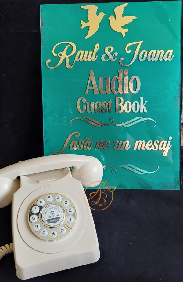 Audio Guest Book - mesaje audio, cu placa personalizata - imagine 4